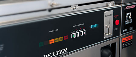 Dexter T750 Express 50LB Washers, Pre-Owned Commercial Laundry Equipment -  Coin Operated Washers