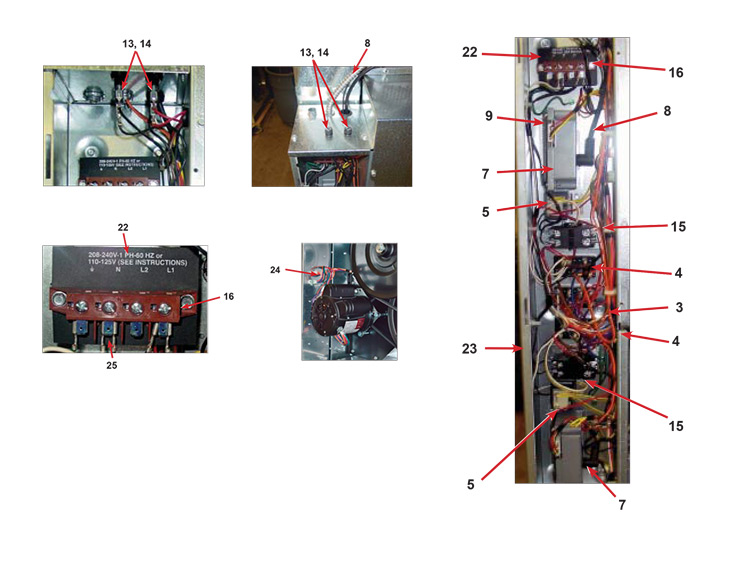 Dexter 50X2 Stacked Dryer - Control Assembly Group